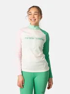 Koszulki sportowe damskie - KARI TRAA Koszulka funkcyjna "Ella" w kolorze jasnoróżowo-zielonym - miniaturka - grafika 1