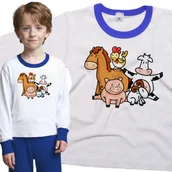 Piżamy dla dziewczynek - Piżama dziecięca Koń Krowa Kura Koza Świnka Zwierzęta 98/104 - VoloDonum - miniaturka - grafika 1