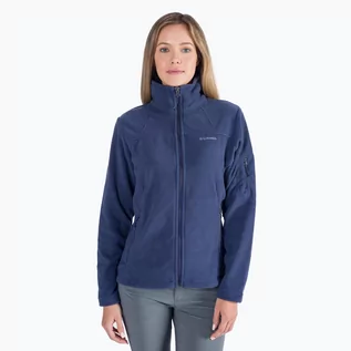 Bluzy sportowe damskie - Columbia Bluza polarowa damska Fast Trek II 591 granatowa 1465351 - grafika 1