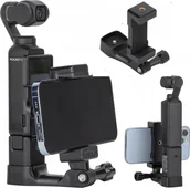 Akcesoria do drona - SunnyLife UCHWYT REGULOWANY NA KAMERĘ SPORTOWĄ DO DJI OSMO POCKET 3 - MOCOWANIE 1/4 CALA - miniaturka - grafika 1