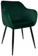 Krzesła - Krzesło Tapicerowane Welurowe Fotel Do Salonu Jadalni Nowoczesne Glamour - miniaturka - grafika 1