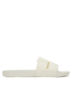 Calvin Klein Klapki Pool Slide Double T HM0HM01752 Biały - Klapki i japonki męskie - miniaturka - grafika 1