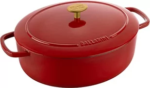 Ballarini, Garnek żeliwny owalny 4.5 l, Czerwony - Garnki - miniaturka - grafika 1