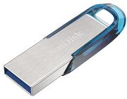 Pendrive - SanDisk Ultra Flair 32GB (SDCZ73-032G-G46B) Srebrny/Niebieski - miniaturka - grafika 1