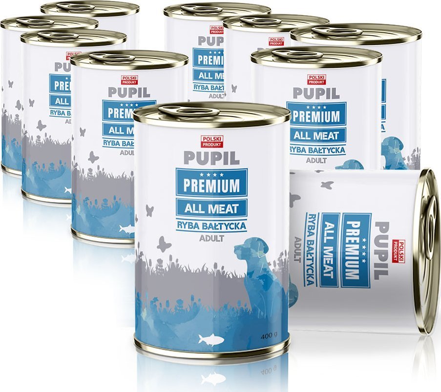 Pupil Premium Karma mokra dla psa PUPIL Premium All Meat ADULT ryba bałtycka 10 x 400 g