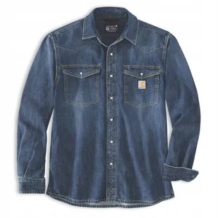 Koszula Carhartt Montana Denim Relaxed LS - Koszule męskie - miniaturka - grafika 1