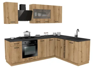 Zestaw Mebli Kuchennych Presto 240X180 Cm Płyta Laminowana Dąb Evoke/Dąb Evoke - Meble kuchenne - miniaturka - grafika 1