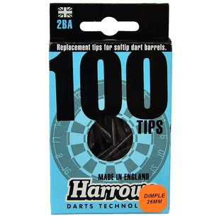 Harrows, Końcówki do rzutek, Softips Spare, 100szt. - Dart - miniaturka - grafika 1