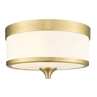 Lampy sufitowe - Fleetwood lampa sufitowa 3xE27 mosiądz/biały C03293BR - miniaturka - grafika 1