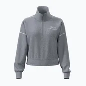 Kurtki i kamizelki sportowe damskie - Bluza damska Under Armour Rival Fleece Script HZ mod gray light heather/white - miniaturka - grafika 1
