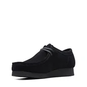 Półbuty męskie - Clarks Wallabee Evo męskie buty sznurowane, Black Sde, 44.5 EU - miniaturka - grafika 1