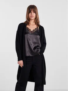 Pieces Kardigan 17139787 Czarny Regular Fit - Swetry damskie - miniaturka - grafika 1