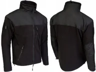 Bluzy męskie - Bluza Polar Wojskowy Męski Kombat UK DEFENDER - Czarna L - miniaturka - grafika 1
