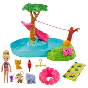 Mattel Barbie Chelsea Wakacyjna przygoda w basenie - - Domki dla lalek - miniaturka - grafika 1
