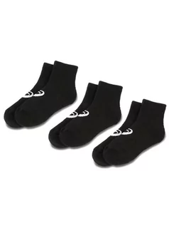 Skarpetki męskie - Asics Zestaw 3 par niskich skarpet unisex 3PPK Quarter Sock 155205 Czarny - grafika 1