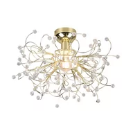 Lampy sufitowe - Trio Rl Gloria R61311003 plafon lampa sufitowa 1x40W E27 złoty - miniaturka - grafika 1