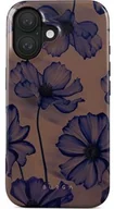 Etui i futerały do telefonów - Burga Etui Velvet Night Tough Magnetic do iPhone 16, brązowo-granatowe - miniaturka - grafika 1