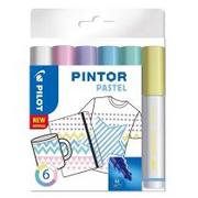 Półki łazienkowe - Pilot Pen Pilot Pigment marker pintor, Medium,-częściowy zestaw "Pastel Mix ' 3131910517474 - miniaturka - grafika 1