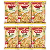 Dania dla dzieci - Amino Zupa błyskawiczna rosół z włoszczyzną i natką pietruszki 59 g x 6 sztuk - miniaturka - grafika 1