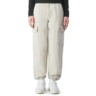 Spodnie damskie - Spodnie Champion Organic Cotton Cargo Trousers 117448-ES057 - białe - miniaturka - grafika 1