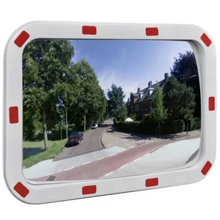 vidaXL vidaXL Convex lustro drogowe prostokątne 40 x 60 cm z odblaskową ramą - Wyposażenie miejsc publicznych - miniaturka - grafika 1