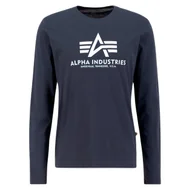 Odzież taktyczna i umundurowanie - Koszulka Longsleeve Alpha Industries Basic 100510 02 - Granatowa RATY 0% | PayPo | GRATIS WYSYŁKA | ZWROT DO 100 DNI - miniaturka - grafika 1