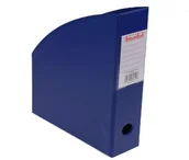 Przybory szkolne - Biurfol Pojemnik na czasopisma 10 cm niebieski - miniaturka - grafika 1