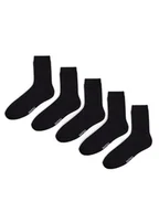 Skarpetki męskie - Cropp - 5 pack czarnych skarpet - Czarny - miniaturka - grafika 1