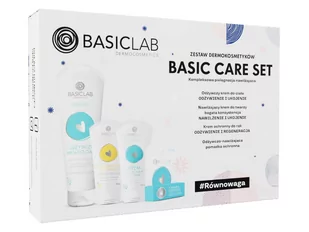 Basiclab - zestaw (Krem do ciała 250ml + Krem bogaty 50ml + Krem do rąk 75ml + Pomadka 4g) - Zestawy kosmetyków damskich - miniaturka - grafika 1