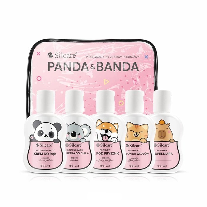 Zestaw Do Pielęgnacji Ciała Dla Dzieci Podróżny Panda&Banda 4 X 100 Ml