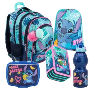 ZESTAW SZKOLNY 5-ELEMENTÓW STITCH STAY COOL ST. MAJEWSKI - Zestawy szkolne - miniaturka - grafika 1