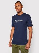Koszulki męskie - Columbia T-Shirt Csc Basic Logo 1680053 Granatowy Regular Fit - miniaturka - grafika 1