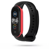 Akcesoria do smartwatchy - Tech-Protect Pasek Iconband do Xiaomi Mi Band 5 / 6 Black- Red - miniaturka - grafika 1