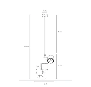 Aldex Lampy Lampa Bot 3 Vertical 1047E - Lampy sufitowe - miniaturka - grafika 5
