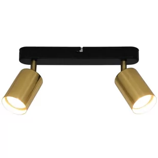 Zuma Line Loftowa LAMPA sufitowa VILA GU13013C-3R regulowana OPRAWA metalowe reflektorki czarne złote GU13013C-3R - Lampy sufitowe - miniaturka - grafika 2