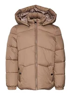 Kurtki damskie - VERO MODA VMUPPSALA kurtka damska krótka kurtka dziewczęca, Brown Lentil, 128 - miniaturka - grafika 1