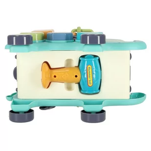 Słonik interaktywny montessori wbijak sorter klocki młotek 26cm - Sortery dla dzieci - miniaturka - grafika 9