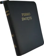 Religia i religioznawstwo - Wrota nadziei Uwspółcześniona Biblia Gdańska UBG A6 mała gładka skóra zamek złoto bordo - miniaturka - grafika 1