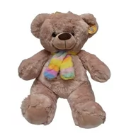 Maskotki i pluszaki - Miś Beżowy z Szalikiem Olbrzymi - miniaturka - grafika 1