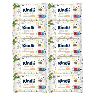 Chusteczki nawilżane dla dzieci Kindii aloe extra soft 10 opakowania - Chusteczki nawilżane - miniaturka - grafika 1