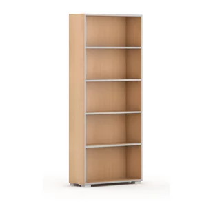 Biblioteka SILVER LINE, czereśnia, 1 kolumna, 1865 x 800 x 400 mm - Regały biurowe - miniaturka - grafika 2