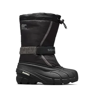 Sorel Śniegowce dziecięce unisex Flurry, Czarny/szary (City Grey), 3 US Big Kid - Śniegowce damskie - miniaturka - grafika 1