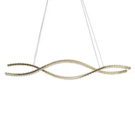 Lampy sufitowe - Designerska lampa wisząca SPARK AZ6563 LED 3000-4000K z pilotem złota - miniaturka - grafika 1