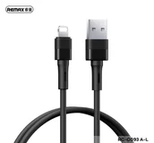 Kable USB - KABEL REMAX LEYA SERIES RC-C093 2.4A USB/LIGHTNING 1M BLACK - miniaturka - grafika 1