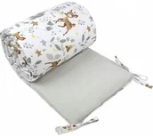 Ochraniacze do łóżeczka - Ochraniacz do łóżeczka na szczebelki, 180x30 - Bawełna 100% - Sarenki - miniaturka - grafika 1