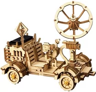 Puzzle - Robotime Technology (Suzhou) CO.,LTD. Drewniany Pojazd Na Energię Słoneczną Łazik LS401 - miniaturka - grafika 1