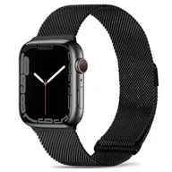 Akcesoria do smartwatchy - Pasek stalowy Alogy bransoleta do Apple Watch 38/40/41mm stal nierdzewna Czarny - miniaturka - grafika 1