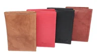 Etui na dokumenty i karty - Etui Na Karty Dokumenty Money Maker Wizytownik Duży Pionowy Skóra Naturalna 12128B CZARNY 13 x 9,5 x 2 [cm] - miniaturka - grafika 1