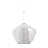 Lampy sufitowe - Szklana lampa wisząca GRACE AZ6294 Azzardo przezroczysty biały - miniaturka - grafika 1