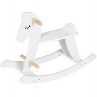 Skoczki dla dzieci - Drewniany koń na biegunach, dla niemowląt - miniaturka - grafika 1